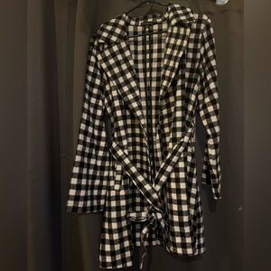 Chocolate USA Black and White Checkered Jacket